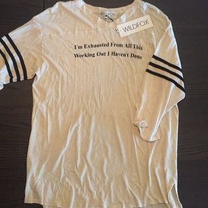 Wildfox 3/4 sleeve t shirt